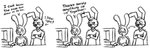 Rating: s
ID: 5577464
Date: 2025-05-16 20:36:41 -0400
Status: active
Score: 12
3_panel_comic angel angel_gabby angel_hare angel_zaggy anthro black_and_white blush clothing comic computer crossed_arms dialogue digital_drawing_(artwork) digital_media_(artwork) duo electronics ellipsis english_text female floppy_ears hi_res lagomorph leporid line_art long_ears male male/female mammal monochrome n-crossed rabbit robe sketch text the_east_patch tuft wings post #5577464