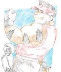 Rating: s
ID: 3371163
Date: 2022-06-03 20:08:32 -0400
Status: active
Score: 1
2022 anthro biped bulge butt felid hi_res humanoid_hands kamui_shirow kemono male mammal one_eye_closed pantherine pink_nose solo tiger tonycomics wink post #3371163