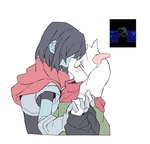 Rating: s
ID: 5642352
Date: 2025-06-14 17:26:37 -0400
Status: active
Score: 109
anthro asechiruk blue_body blue_hair blue_skin blush bovid caprine deltarune duo eyewear fur glasses goat hair hand_holding hi_res human kissing kris_(deltarune) male mammal ralsei romantic scarf undertale_(series) white_body white_fur post #5642352