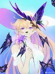 Rating: s
ID: 5566384
Date: 2025-05-12 06:50:31 -0400
Status: active
Score: 6
accessory anthro arthropod butterfly canid canine canis clothing delax_(artist) domestic_dog female flower hat headgear headwear hi_res holding_flower holding_object insect insect_wings lepidopteran lepidopteran_wings looking_at_viewer mammal plant rou_feng_(tianhehui) solo tianhehui wings post #5566384