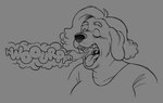 Rating: s
ID: 4871666
Date: 2024-06-22 19:47:54 -0400
Status: active
Score: 23
2022 anthro burp_cloud burp_fetish burping canid canine canis charmaine_(silverscarf) domestic_dog eyes_closed female greyscale mammal mature_anthro mature_female monochrome mouth_shot open_mouth silverscarf solo swinging_uvula tongue uvula post #4871666