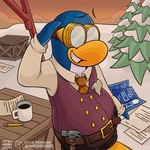 Rating: s
ID: 5461441
Date: 2025-03-28 07:26:36 -0400
Status: active
Score: 0
1:1 absurd_res anthro avian belt bird blue_body blueprint brown_belt brown_necktie clothing club_penguin collared_shirt container crate cup english_text evergreen_tree eyewear gary_the_gadget_guy gesture goggles hammer heybakarena hi_res male necktie on_model paper pencil_(object) penguin pine_tree plant purple_clothing purple_topwear purple_vest salute shirt snow solo text tools topwear tree vest white_clothing white_shirt white_topwear post #5461441