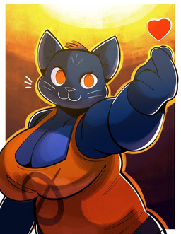 Rating: s
ID: 5614182
Date: 2025-06-01 14:08:12 -0400
Status: active
Score: 63
2025 4_fingers absurd_res anthro big_breasts black_body black_bottomwear black_clothing black_fur black_hair black_pants border bottomwear breasts cat_smile cleavage clothed clothing digital_drawing_(artwork) digital_media_(artwork) domestic_cat eyelashes felid feline felis female female_anthro finger_heart fingers fur gabbah gesture gradient_background hair heart_symbol hi_res huge_breasts mae_borowski mammal night_in_the_woods orange_clothing orange_eyes orange_shirt orange_topwear overweight overweight_anthro overweight_female pants portrait red_hair shirt short_hair simple_background smile snapping_fingers solo three-quarter_portrait three-quarter_view topwear whiskers white_border wide_hips post #5614182