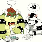 Rating: s
ID: 5609870
Date: 2025-05-30 17:32:31 -0400
Status: active
Score: 9
1:1 annoyed anthro belly black_hair blue_eyes bowser calculator canid canine canis collar domestic_dog duo eyewear fur furniture glasses hair horn husband husband_and_husband husky jewelry koopa langdon_marston male mammal mario_bros married married_couple nintendo nordic_sled_dog open_mouth paper paws pen red_eyes ring scalie shell simple_background spikes spitz table taxes teeth tongue ty_pesh white_body white_fur post #5609870