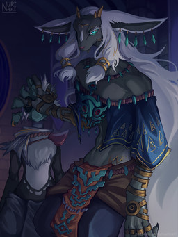 Rating: s
ID: 5599664
Date: 2025-05-26 12:04:12 -0400
Status: active
Score: 73
2025 3:4 anthro big_ears blue_eyes clothed clothing duo ear_piercing hair hi_res horn jewelry long_hair looking_at_viewer male mammal mask midriff nintendo nurinaki piercing rauru_(tears_of_the_kingdom) slim_anthro slim_male smile tears_of_the_kingdom the_legend_of_zelda white_hair zonai post #5599664