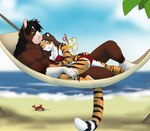 Rating: s
ID: 3837853
Date: 2023-01-27 14:13:19 -0500
Status: active
Score: 104
2022 alex_marx anthro anthro_on_anthro beverage bikini bikini_bottom bikini_top breasts brown_hair clothed clothing clydesdale countershading digital_media_(artwork) draft_horse duo equid equine fangs felid female fur green_eyes hair hammock holding_beverage holding_object horse interspecies jailbird male mammal orange_body orange_fur pantherine predator/prey prehistoric_species role_reversal romantic romantic_couple saber-toothed_tiger sabertooth_(anatomy) shaded size_difference smaller_pred smile story story_at_source story_in_description striped_body striped_fur stripes swimwear tashi_gibson teeth tiger two-piece_swimsuit white_body white_fur post #3837853