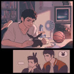 Rating: s
ID: 4232589
Date: 2023-08-14 12:02:16 -0400
Status: active
Score: 27
1:1 2023 2d_animation 5_fingers ambiguous_gender animated ball bar_emanata basketball_(ball) biped black_body black_eyebrows black_eyes black_fur black_hair blue_bottomwear blue_clothing bodily_fluids book bookshelf bottomwear bunny_ears_(gesture) clothed clothing daww detailed_background digital_media_(artwork) electric_fan electronics ellipsis emanata eyebrows feral fingers frame_by_frame fully_clothed fur furniture gesture hair happy human inside lagomorph larger_human larger_male leporid light_body light_skin long_ears looking_at_another loop lying male mammal medal mikripkm multicolored_body multicolored_clothing multicolored_fur multicolored_topwear no_sound not_furry on_front oscillating_fan pencil_(object) pictographics quadruped rabbit scut_tail shaded short_hair short_playtime short_tail size_difference slam_dunk_(copyright) smaller_ambiguous smaller_feral smile speech_bubble sweat tail television thought_bubble topwear two_tone_body two_tone_fur wall_(structure) webm white_body white_clothing white_fur white_topwear post #4232589