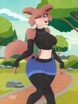 Rating: s
ID: 5603611
Date: 2025-05-28 02:01:45 -0400
Status: active
Score: 35
3:4 absurd_res anthro armwear beastars bottomwear breasts brown_body brown_fur canid canine canis clothed clothing crop_top female fur hi_res irgramfox juno_(beastars) legwear mammal midriff shirt shorts solo thong topwear underwear wolf post #5603611
