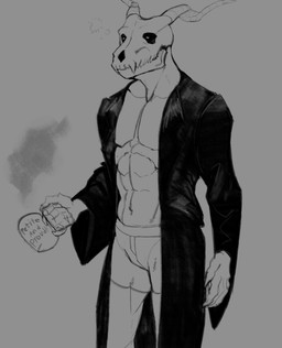 Rating: s
ID: 5573389
Date: 2025-05-15 03:27:46 -0400
Status: active
Score: 25
abs bathrobe bone clothing container cup demon digital_drawing_(artwork) digital_media_(artwork) elias_ainsworth hi_res horn male monochrome mug navel oker_yo pecs robe simple_background sketch skull skull_head solo standing the_ancient_magus_bride underwear post #5573389