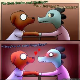 2017 <3 alligator ambiguous_gender anthro blush canine clothing crocodile crocodilian cute date dialogue dog duo embarrassed english_text eyewear garbo_(nitw) glasses hand_holding happy holding_(disambiguation) male male/male malloy_(nitw) mammal necktie night_in_the_woods reptile sad scalie shirt sleufoot t-shirt table text
Rating: Safe
Score: 3
User: WolfOfBlades
Date: September 21, 2017 2017 <3 alligator ambiguous_gender anthro blush canine clothing crocodile crocodilian cute date dialogue dog duo embarrassed english_text eyewear garbo_(nitw) glasses hand_holding happy holding_(disambiguation) male male/male malloy_(nitw) mammal necktie night_in_the_woods reptile sad scalie shirt sleufoot t-shirt table text
Rating: Safe
Score: 3
User: WolfOfBlades
Date: September 21, 2017