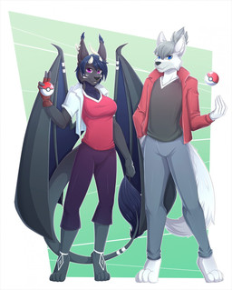 2018 5_fingers anthro barefoot bat black_nose blue_eyes blue_hair breasts canine digital_media_(artwork) dog duo female grey_hair hair knight_dd male mammal membranous_wings nintendo pokéball pokémon purple_eyes simple_background smile video_games wings
Rating: Safe
Score: 2
User: Millcore
Date: April 19, 2018 2018 5_fingers anthro barefoot bat black_nose blue_eyes blue_hair breasts canine digital_media_(artwork) dog duo female grey_hair hair knight_dd male mammal membranous_wings nintendo pokéball pokémon purple_eyes simple_background smile video_games wings
Rating: Safe
Score: 2
User: Millcore
Date: April 19, 2018