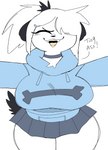 Rating: s
ID: 3164582
Date: 2022-02-07 21:20:34 -0500
Status: active
Score: 65
anthro big_breasts body_shaming bottomwear breasts canid canine canis clothed clothing collar describing_height describing_viewer dialogue digital_media_(artwork) domestic_dog english_text fangs female first_person_view floppy_ears furgonomics hair hair_over_eye happy hi_res holding_viewer hoodie insult insulting_viewer mammal one_eye_obstructed pepper_(puppkittyfan1) puppkittyfan1 skirt solo tail tail_through_skirt talking_to_viewer taunting teeth text topwear post #3164582