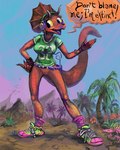 Rating: s
ID: 5551735
Date: 2025-05-05 21:23:55 -0400
Status: active
Score: 8
4:5 anthro beak belt bone_frill bottomless bracelet breasts ceratopsian claws clothed clothing dinosaur electronics english_text facial_horn featureless_crotch female feral fmirsokp frill_(anatomy) hand_on_hip headphones hi_res horn humor jewelry joke lizard mountain music_player nose_horn open_mouth orange_body orange_scales ornithischian outside palm_tree partially_clothed pink_body pink_scales plant prehistoric_species reptile scales scalie shirt solo speech_bubble spikes spikes_(anatomy) text topwear tree triceratops volcano post #5551735