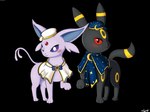 Rating: s
ID: 5666297
Date: 2025-06-25 05:50:21 -0400
Status: active
Score: 8
4:3 absurd_res accessory ambiguous_gender black_body black_fur blush blush_lines bow_accessory bow_ribbon canid canine cape clothed clothing digital_media_(artwork) duo eeveelution espeon felid feline female feral fluffy fluffy_tail forehead_gem forked_tail fur fur_tuft gem generation_2_pokemon hat headgear headwear hi_res looking_at_viewer luzarte male mammal markings multicolored_body multicolored_fur nintendo paws pokemon pokemon_(species) pokemon_cafe_remix pose purple_body purple_eyes purple_fur raised_paw red_eyes ring_(marking) simple_background smile smiling_at_viewer tail topwear tuft two_tone_body two_tone_fur umbreon unusual_anatomy unusual_tail yellow_markings post #5666297