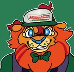 Rating: s
ID: 4794684
Date: 2024-05-19 23:53:16 -0400
Status: active
Score: 64
anthro blue_eyes bow_tie clothed clothing felid green_background hat headgear headwear indigo_park krispy_kreme lion lloydford_l._lion looking_at_viewer male mammal nasthane outline pantherine simple_background smile solo white_outline post #4794684