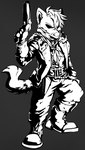 Rating: s
ID: 4203996
Date: 2023-07-31 01:01:18 -0400
Status: active
Score: 14
9:16 anthro belt boots bottomwear clothed clothing coat darkest_dungeon duster_coat footwear gulonine gun handgun hi_res highwayman highwayman_(darkest_dungeon) knife line_art male mammal marten mask monochrome mustelid musteline pants pine_marten pistol ranged_weapon shirt shoes solo starwolfskin topwear tsinil_keyah weapon zgf_art zgf_gaming post #4203996
