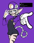 Rating: s
ID: 5160960
Date: 2024-11-04 16:53:59 -0500
Status: active
Score: 17
absurd_res animal_humanoid artist_name biped blue_eyes choker clothed clothing cosplay digital_drawing_(artwork) digital_media_(artwork) ear_piercing ear_ring english_text felid felid_humanoid femboy foreshortening fur gloves handwear handwritten_text hat headgear headwear hi_res humanoid jewelry koud3x looking_at_viewer male mammal mammal_humanoid mario_bros necklace nintendo pantherine pantherine_humanoid piercing pointy_ears portrait pose purple_background restricted_palette ring_piercing simple_background snowflake solo standing striped_body striped_fur stripes taigaxholic text three-quarter_portrait three-quarter_view tiger_humanoid waluigi post #5160960