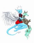 Rating: s
ID: 4249578
Date: 2023-08-23 04:16:20 -0400
Status: active
Score: 7
2023 absurd_res ambiguous_gender anthro back_wings biped black_clothing black_nose black_shirt black_topwear blue_body bottomwear brown_body canid canine canis claws clothed clothing dragon duo eyebrows eyes_closed fangs feathered_wings feathers female feral hair hi_res hug male_(lore) mammal mythological_creature mythological_scalie mythology necktie quadruped ravyn ravynarcadiavalos red_bottomwear red_clothing red_necktie red_skirt risingdragon scalie shirt short_hair simple_background sitting skirt spread_wings tail tail_tuft teeth toe_claws topwear tuft white_background white_eyes white_hair wings wolf post #4249578