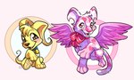 Rating: s
ID: 4751126
Date: 2024-04-29 15:24:46 -0400
Status: active
Score: 4
2024 ambiguous_feral ambiguous_gender baby_neopet blue_collar blush brown_eyes canid canine cel_shading collar duo feet felid feral ferwanwan flying fur gelert_(neopets) head_tuft hi_res hindpaw kougra mammal neck_bow neopet_(species) neopets open_mouth open_smile pawpads paws pink_body pink_bow pink_eyes pink_fur quadruped shaded sitting smile sparkles sparkling_feathers sparkling_wings tail tuft valentine_neopet wings yellow_body yellow_fur young young_feral post #4751126