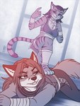 Rating: s
ID: 5584360
Date: 2025-05-19 17:49:14 -0400
Status: active
Score: 7
2023 3:4 4_toes 5_fingers amber_(heresy) anthro arm_wraps barefoot breasts canid canine duo feet felid female fingers foot_on_back fox fur hair heresy_(artist) hi_res hindpaw humanoid_hands khajiit mammal microsoft paws pinned samara_(heresy) signature smile striped_body striped_fur stripes tail the_elder_scrolls toes wraps post #5584360
