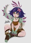 Rating: s
ID: 4982790
Date: 2024-08-13 00:19:07 -0400
Status: active
Score: 27
2024 5_fingers 5_toes absurd_res accessory animal_humanoid blue_freckles blue_hair breasts brown_clothing cleavage clothed clothing dipstick_fingers eyelashes feet female fingers flower flower_in_hair freckles gecko_humanoid gem green_body green_scales green_sclera green_tail hair hair_accessory hands_together hi_res humanoid jewelry league_of_legends midriff multicolored_body necklace neeko_(lol) pale_skin plant purple_body purple_scales riot_games sajji sapphire_(gem) scales scalie scalie_humanoid shadow short_hair simple_background solo tail tencent toes tribal tribal_clothing vastaya white_background yellow_eyes post #4982790