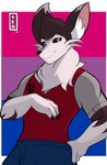 Rating: s
ID: 3892422
Date: 2023-02-24 08:17:21 -0500
Status: active
Score: 8
4_fingers absurd_res anthro athletic athletic_anthro athletic_male bisexual_pride_colors black_body black_fur black_hair black_nose black_sclera blue_bottomwear blue_clothing blue_pants bottomwear canid canine canis cheek_tuft claws clothing deltington deta's_sagas detan detan_reaper dingo facial_tuft fingers fluffy fur hair hi_res ileomaru inner_ear_fluff lgbt_pride male mammal mane multicolored_body multicolored_fur orange_eyes pants pride_color_background pride_colors pupils shirt signature simple_background slit_pupils smile solo topwear tuft undershirt vest white_body white_fur post #3892422