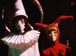 Rating: s
ID: 5505197
Date: 2025-04-15 03:42:22 -0400
Status: active
Score: 26
2025 andrea_murnau anthro blonde_hair brown_eyes bzeh circus clothing clown clown_paint costume curtains disability domestic_cat duo ears_back felid feline felis female fool's_hat full_body_suit hair hat headgear headwear jester lagomorph leporid makeup mammal matilde_fuenzalida pivoted_ears rabbit red_eyes red_hair sad signature the_adventures_of_buratino vehicle wheelchair post #5505197