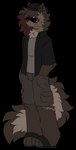 Rating: s
ID: 4952562
Date: 2024-07-30 15:23:58 -0400
Status: active
Score: 10
2024 absurd_res alpha_channel ambiguous_gender anthro beige_shirt black_clothing black_jacket black_topwear bottomwear brown_body brown_bottomwear brown_clothing brown_eyes brown_fur brown_hair brown_pants canid canine canis clothing domestic_dog eyewear fluffy footwear fur genderfluid glitch_gender hair hand_in_pocket hi_res inner_ear_fluff jacket looking_at_viewer male mammal neck_scar pants pegacousin pegacousin_(pegacousin) pockets red_hair sandals shoes solo star_on_cheek striped_body striped_fur striped_hair stripes summer sunglasses sunglasses_on_face topwear tuft post #4952562
