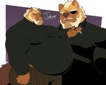 Rating: s
ID: 5530653
Date: 2025-04-25 23:17:35 -0400
Status: active
Score: 16
5_fingers absurd_res age_difference anthro beard belly belt big_belly big_muscles big_pecs black_clothing black_sweater black_topwear brown_body brown_fur cigarette clothing eye_patch eyebrows eyewear facial_hair fingers fur hair hi_res huge_belly huge_muscles hyena jabar_(vetrowolf) male mammal musclegut muscular muscular_anthro muscular_male mustache older_male overweight overweight_anthro overweight_male pecs pinstripe_pants randomrusso red_eyes solo spots sweater tan_body tan_fur tight_clothing topwear white_hair yellow_sclera post #5530653