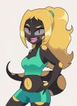 Rating: s
ID: 1115357
Date: 2017-01-22 11:23:55 -0500
Status: active
Score: 23
amber_(scalie_schoolie) amphibian anthro blonde_hair blush bodily_fluids breasts female grey_eyes gro-ggy hair hand_on_hip hi_res looking_at_viewer midriff mole_salamander non-mammal_breasts salamander scalie_schoolie simple_background smile solo spotted_salamander sweat white_background post #1115357