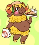 Rating: s
ID: 2350931
Date: 2020-07-30 16:57:43 -0400
Status: active
Score: 28
:3 animal_crossing anthro belly beverage big_belly bovid breasts brown_body brown_skin burger caprine clothing cubemelon female floppy_ears food freckles fries frita_(animal_crossing) headgear hi_res hooves horn mammal navel nintendo on_one_leg overweight overweight_anthro overweight_female paper_bag sheep simple_background slightly_chubby slightly_chubby_female softvivi solo standing post #2350931