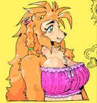 Rating: s
ID: 5639208
Date: 2025-06-13 08:29:44 -0400
Status: active
Score: 12
accessory anthro biped braided_hair breasts cammypuppy canid canine canis cleavage clothed clothing domestic_dog ear_piercing female fur green_eyes hair hair_accessory hairclip hi_res mammal orange_body orange_fur orange_hair piercing pink_clothing pink_topwear simple_background smile solo tan_body tied_hair topwear tube_top yellow_background post #5639208