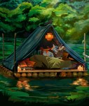 Rating: s
ID: 5542970
Date: 2025-05-01 23:22:42 -0400
Status: active
Score: 30
alpaca anthro bed blep blue_body blue_fur blue_wool bodjiart bovid brown_body brown_fur brown_wool camelid camping camping_tent candle caprine cuddling digital_media_(artwork) digital_painting_(artwork) domestic_sheep duo forest fur furniture grey_body grey_fur grey_wool hi_res horn hug hydro_(hydro19) jacob_sheep lake lamp lantern lit_candle male male/male mammal nature painting_(artwork) plant raft romantic romantic_couple romeo_(inkwell_plume) sheep tongue tongue_out tree wool_(fur) post #5542970