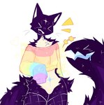 Rating: s
ID: 5033810
Date: 2024-09-06 17:28:00 -0400
Status: active
Score: 46
2023 >_< anthro black_body black_fur blush blush_lines bunonthemoon clothed clothing crossdressing domestic_cat eyes_closed felid feline felis femboy fishnet_clothing fishnet_leggings fishnet_legwear fur happy hoodie leggings legwear living_tail male mammal multicolored_clothing multicolored_sweater multicolored_topwear oversized_clothing oversized_hoodie oversized_topwear rainbow_clothing rainbow_sweater rainbow_topwear slim_anthro slim_male solo sweater tail topwear unusual_anatomy unusual_tail post #5033810