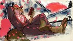 Rating: s
ID: 5588516
Date: 2025-05-21 15:00:44 -0400
Status: active
Score: 7
aktiloth anthro asian_clothing book cherry_blossom cherry_blossom_tree cherry_tree claws clothed clothed_male clothing dragon east_asian_clothing feet fin fish flower fruit_tree green_body head_fin hi_res holding_book holding_object hybrid japanese_clothing kimono kimono_only male marine multicolored_body mythological_creature mythological_scalie mythology pecs plant prunus_(flower) reading reading_book relaxing ryusui_(drakinhydra) scalie simple_background teeth tree whiskers wingless_dragon post #5588516