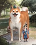 Rating: s
ID: 3022910
Date: 2021-11-13 06:53:17 -0500
Status: active
Score: 27
ambiguous_gender arizuka avian bird blue_body blue_feathers brown_body brown_fur canid canine canis clothed clothing domestic_dog feathers feral fur green_body green_feathers group haplorhine human larger_feral looking_at_viewer mammal melee_weapon momotarou_(folklore) monkey plant primate quadruped red_body red_feathers red_fur river shiba_inu size_difference smaller_human spitz sword tongue tongue_out tree watermark weapon white_body white_fur post #3022910