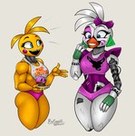 Rating: s
ID: 3116502
Date: 2022-01-10 17:38:49 -0500
Status: active
Score: 176
2022 accessory advanced_toy_chica animatronic anthro avian beak beakless bib bird blue_eyes blush bodily_fluids bow_(feature) bow_accessory bow_ribbon chicken cupcake cupcake_(fnaf) digital_media_(artwork) duo e4hargus ear_piercing exposed_endoskeleton eyelashes eyeshadow facial_markings female fingers five_nights_at_freddy's five_nights_at_freddy's:_security_breach five_nights_at_freddy's_2 food galliform gallus_(genus) hair_accessory hair_bow hair_ribbon happy head_markings hi_res hole_in_chest machine makeup markings metallic_body phasianid piercing ribbons robot scottgames sharp_teeth shattered_glamrock_chica simple_background smile steel_wool_studios teeth toothed_beak toy_chica_(fnaf) post #3116502