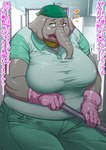 Rating: s
ID: 4153756
Date: 2023-07-06 09:42:04 -0400
Status: active
Score: 34
anthro big_breasts breasts comic elderly elderly_female elephant elephantid embarrassed female hi_res janitor japanese_text kemono locker_room mammal mature_female motion_lines overweight overweight_anthro overweight_female proboscidean sagging_breasts skinaflint solo sound_effects text translated wrinkles post #4153756