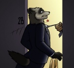 Rating: s
ID: 261452
Date: 2012-10-29 13:23:53 -0400
Status: active
Score: 31
anthro bodily_fluids briefcase business_suit clothed clothing dennis_donnacha_(meesh) digital_media_(artwork) domestic_ferret duo eyewear fully_clothed glasses male male/male mammal meesh mustelid musteline necktie necktie_grab nervous star story_at_source suit sweat tail true_musteline weasel post #261452