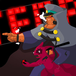 Rating: s
ID: 4949418
Date: 2024-07-29 00:16:29 -0400
Status: active
Score: 34
1:1 advance_wars ambiguous_gender angry anthro armor artificer_(rain_world) clothing duo electricity eye_scar facial_scar gas_mask gauntlets gesture gloves glowing glowing_eyes hand_gesture handwear hat headgear headwear hi_res holding_object holding_weapon humanoid machine male mask melee_weapon mister_redintong pointing polearm pose rain_world red_eyes robe robot robot_humanoid scar sharp_teeth slugcat smoke spear steam sturm_(advance_wars) teeth tube videocult weapon post #4949418