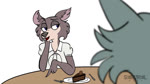 Rating: s
ID: 2880224
Date: 2021-08-15 07:38:54 -0400
Status: active
Score: 632
16:9 2021 2d_animation animated anthro beastars big_pupils bodily_fluids breasts cake canid canine canis claws clothed clothing collared_shirt cutlery dated dessert digital_media_(artwork) dilated_pupils dress dress_shirt duo ears_down english_audio english_text eyelashes female food fork fur furniture hi_res humor juno_(beastars) kerchief kitchen_utensils knife legoshi_(beastars) looking_at_another male mammal meme narrowed_eyes neckerchief necktie neckwear open_mouth orgasm pivoted_ears plate pupils saliva screaming serareldeer sharp_teeth shirt short_playtime signature simple_background sound sound_warning sweat sweatdrop table teeth text thought_bubble tongue tools topwear vest voice_acted webm white_background white_eyes wide_eyed widescreen wolf post #2880224