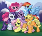 Rating: s
ID: 5549020
Date: 2025-05-04 17:11:51 -0400
Status: active
Score: 14
applejack_(mlp) blonde_hair blue_body blue_eyes cutie_mark earth_pony equid equine eyelashes feathered_wings feathers female feral fluttershy_(mlp) friendship_is_magic green_eyes grin group hair happy hasbro hi_res hooves horn horse looking_at_viewer lying mammal mountain multicolored_hair my_little_pony mythological_creature mythological_equine mythology on_front one_eye_closed orange_body outside pegasus pink_body pink_hair pinkie_pie_(mlp) pony purple_body purple_eyes purple_hair quadruped rainbow_dash_(mlp) rainbow_hair raised_hoof raised_leg rarity_(mlp) screencap_redraw shaded sitting smile standing synnibear03 teal_eyes twilight_sparkle_(mlp) unicorn white_body winged_unicorn wings wink winking_at_viewer yellow_body post #5549020