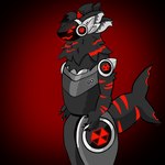 Rating: s
ID: 5178091
Date: 2024-11-12 19:57:25 -0500
Status: active
Score: 9
1:1 4_eyes allaboutthegoatlife anthro axol_(darkninja147) black_claws claws dark_body dark_fur digital_drawing_(artwork) digital_media_(artwork) fur grey_body grey_fur hi_res highlights_(coloring) horn machine male multi_eye protogen protogen_armor protogen_face protogen_visor red_highlights red_horn red_light red_stripes shark_tail simple_background solo standing stripes post #5178091
