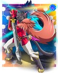 Rating: s
ID: 5252411
Date: 2024-12-19 07:33:34 -0500
Status: active
Score: 3
anthro argo_northrop canid canine canis duo hi_res holding_melee_weapon holding_object holding_sword holding_weapon humanoid knight knights_college light lighting male mammal melee_weapon panthera pose solo sword theo_prinz_von_hirschreich vixol warrior weapon wolf post #5252411