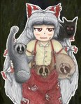 Rating: s
ID: 5333879
Date: 2025-01-27 08:19:03 -0500
Status: active
Score: 3
2013 accessory ambiguous_gender black_background black_body black_fur bodily_fluids bottomwear brown_body brown_fur cebid clothing female feral fujiwara_no_mokou fur glowing glowing_eyes grey_body grey_fur group hair hair_accessory hair_ribbon haplorhine holding_suspenders human inmu-kun jitome loris lorisoid mammal manatsu_no_yo_no_inmu monkey new_world_monkey pants primate raised_hand red_bottomwear red_clothing red_pants ribbons sanpaku shinigami1919 shirt simple_background slow_loris squirrel_monkey strepsirrhine suspenders sweat sweatdrop topwear touhou white_hair yellow_clothing yellow_shirt yellow_topwear post #5333879