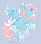 Rating: s
ID: 4965608
Date: 2024-08-05 13:25:22 -0400
Status: active
Score: 2
2021 accessory artist_name bent_legs blue_body blue_eyes blue_feathers blue_fur blue_hooves blue_wings closed_smile cutie_mark digital_drawing_(artwork) digital_media_(artwork) equid equine eyelashes feathers female feral flat_colors flying fur furgonomics greengrizz hasbro hooves long_tail looking_up mammal mane medium_mane mlp_g1 mouth_closed multicolored_body multicolored_fur my_little_pony my_little_pony:_the_movie_(1986) my_little_pony_'n_friends mythological_creature mythological_equine mythology outline pegasus pink_mane pink_tail pre-g4 quadruped ribbons side_view simple_background smile so_soft_pony solo story story_in_description tail tail_accessory tail_ribbon text two_tone_body two_tone_fur unguligrade white_outline white_ribbon wind_whistler_(pre-g4) wings post #4965608