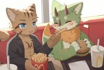 Rating: s
ID: 5628685
Date: 2025-06-08 11:16:42 -0400
Status: pending
Score: 2
abs absurd_res anthro blush burger clothing dragon duo eyes_closed felid feline food fries fur furred_dragon furred_scalie hi_res horn jacket kemono male mammal mythological_creature mythological_scalie mythology scalie tody_0312 topwear post #5628685
