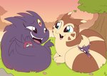 Rating: s
ID: 5585944
Date: 2025-05-20 12:13:36 -0400
Status: active
Score: 10
2019 3_eyes anthro biped black_body blush blush_lines bodily_fluids brown_body cute_fangs day eye_contact fangs female feral forehead_gem fuf furret gem generation_2_pokemon generation_4_pokemon generation_6_pokemon group hi_res larger_female larger_feral looking_at_another lying lying_on_ground male mega_evolution mega_gengar mismagius multi_eye multicolored_body nintendo on_front on_ground open_mouth open_smile outside plant pokemon pokemon_(species) quadruped size_difference smaller_anthro smaller_male smile sweat tail_hold tan_body teeth tongue tree two_tone_body weavile post #5585944