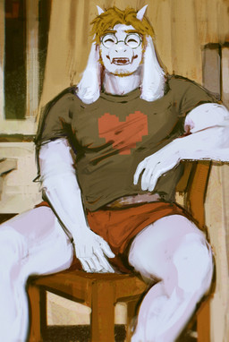 Rating: s
ID: 5609767
Date: 2025-05-30 16:44:01 -0400
Status: active
Score: 43
2025 anthro asriel_dreemurr beard boss_monster_(undertale) bottomwear bovid caprine chair clothed clothing eyebrows eyes_closed eyewear facial_hair front_view fur furniture glasses goat hair hi_res horn inside long_ears male mammal monopoly360 open_mouth open_smile overweight overweight_anthro overweight_male painterly pubes shirt shorts sitting smile solo stubble t-shirt teeth topwear tuft undertale undertale_(series) post #5609767