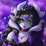 Rating: s
ID: 5624754
Date: 2025-06-06 15:56:25 -0400
Status: pending
Score: 3
1:1 asian_mythology black_hair black_sclera breasts cherry_blossom cleavage clothed clothing demon east_asian_mythology eyeshadow fangs female flower green_eyes hair halfmoon herm_(lore) hi_res highlights_(coloring) hikari_(disambiguation) horn humanoid japanese_mythology light lips makeup moon mythology oni pentagram_eyes petals plant prunus_(flower) purple_eyeshadow purple_highlights purple_lips queen royalty solo sorrow2art teeth yokai post #5624754